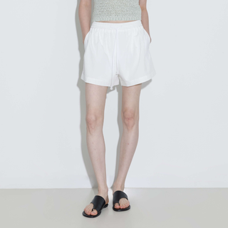 Drawstring Elastic Waist Mini Shorts