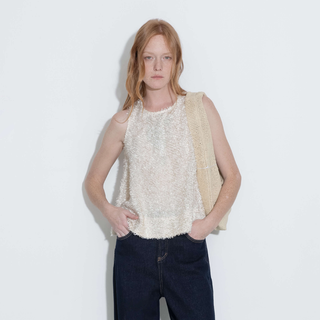 Fringe Feather Sleeveless Vest