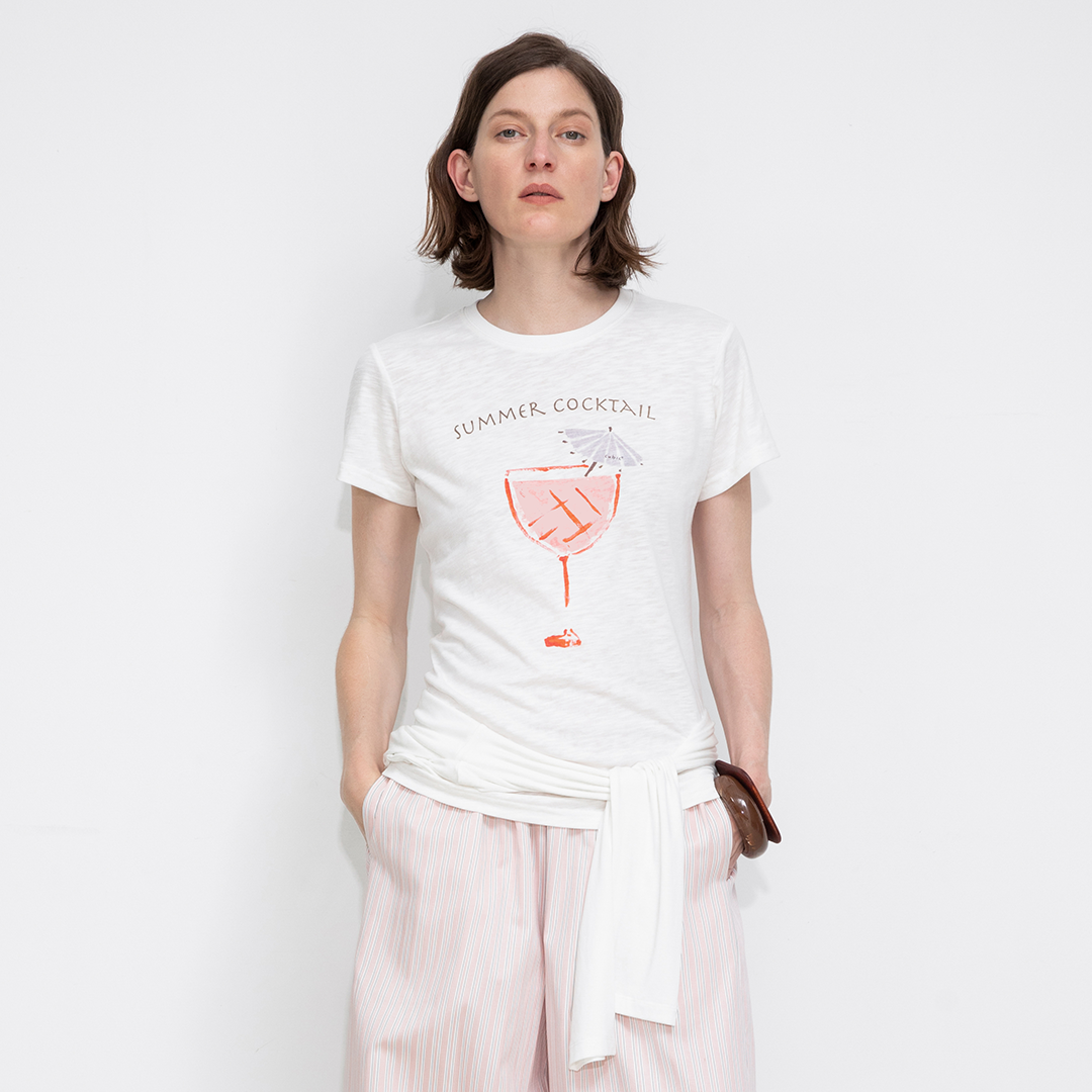 Printed Casual Short-Sleeve Top-27