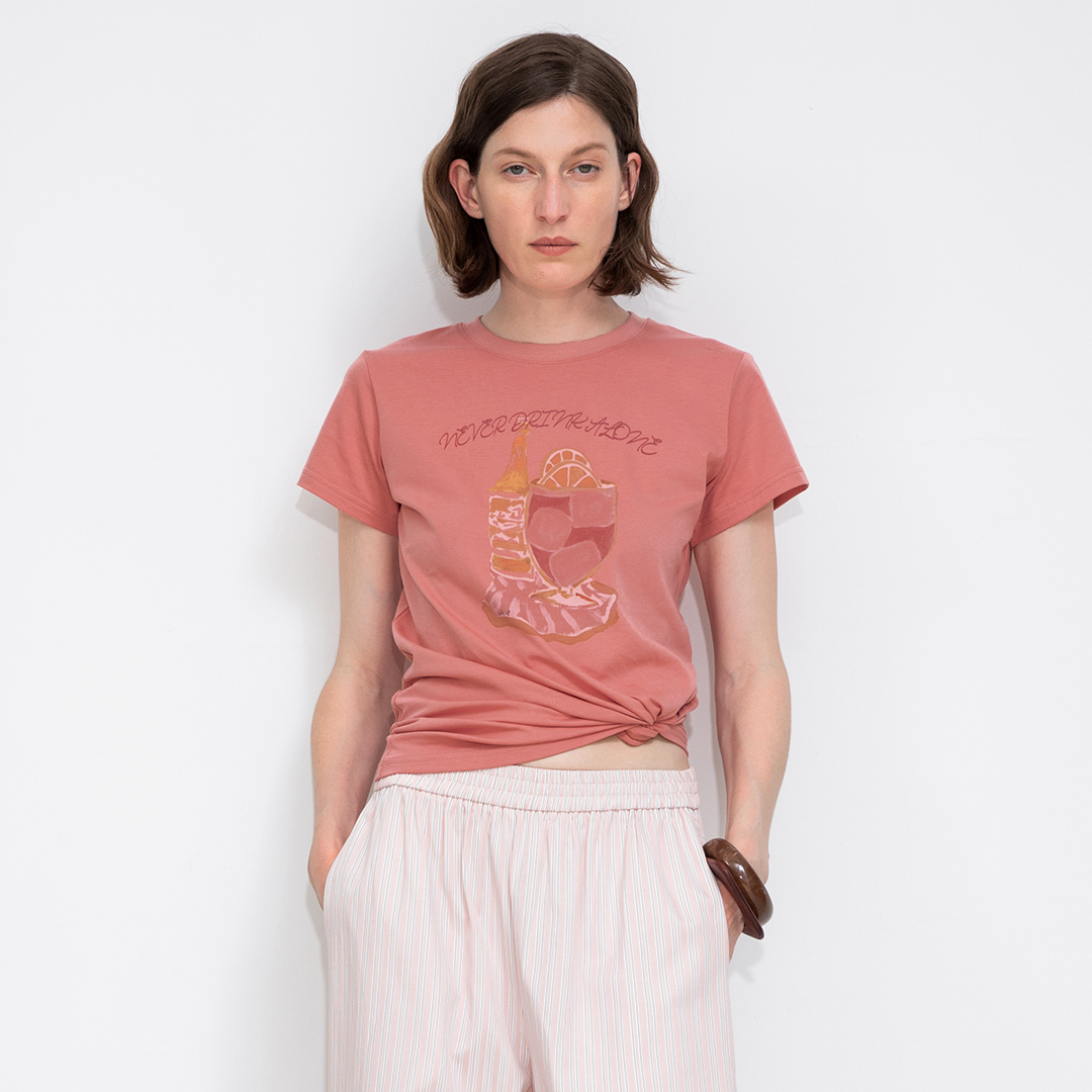 Printed Casual Short-Sleeve Top-26