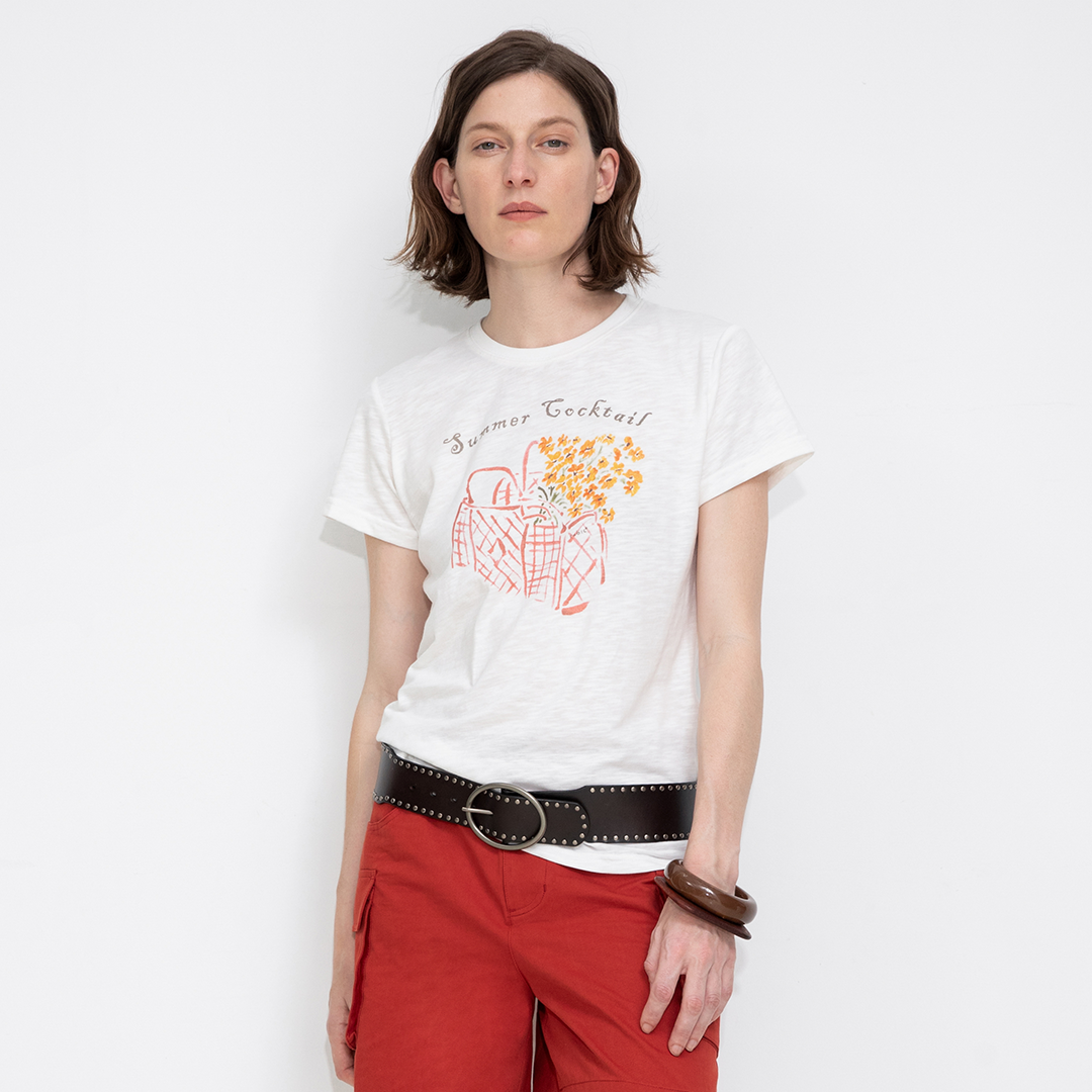 Printed Casual Short-Sleeve Top-28