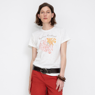 Printed Casual Short-Sleeve Top