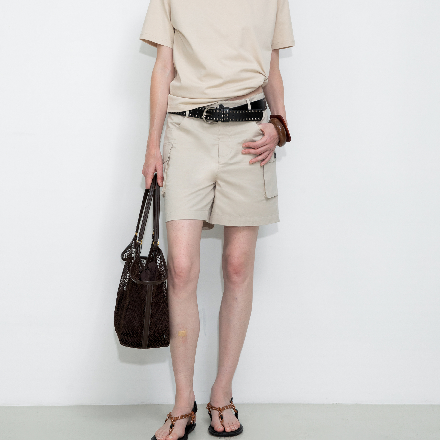 100% Cotton Casual Utility Straight-Leg Shorts-7