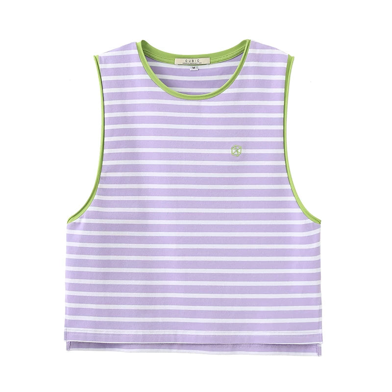 Striped Loose Fit Tank Top