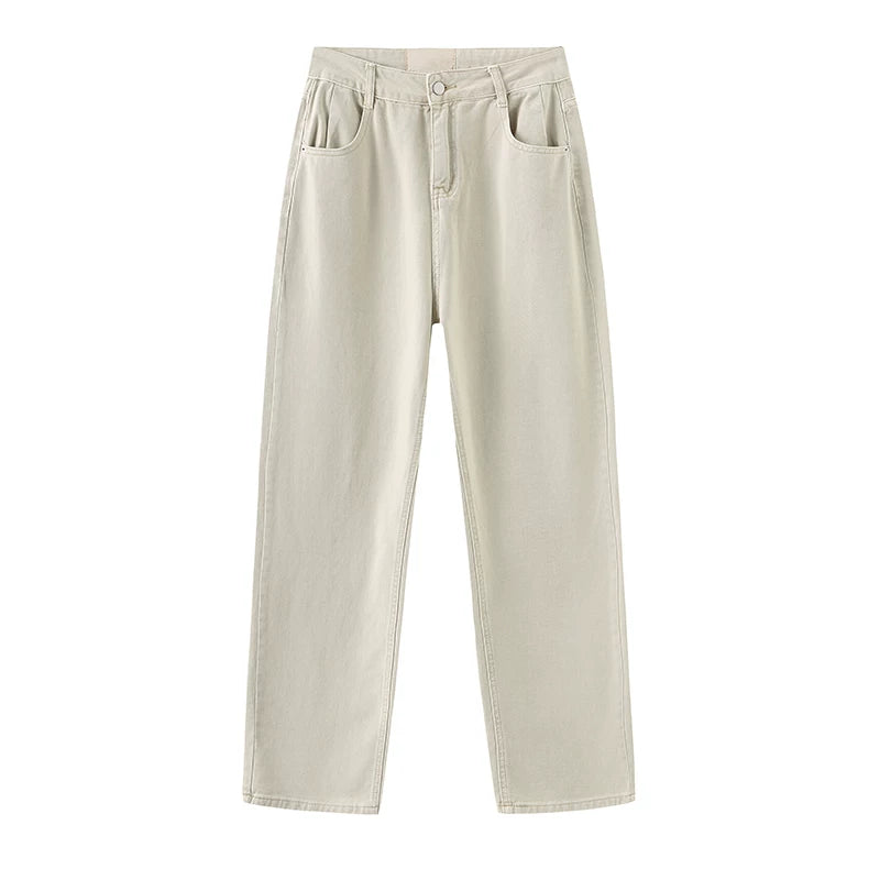 High Waisted Boyfriend Jeans