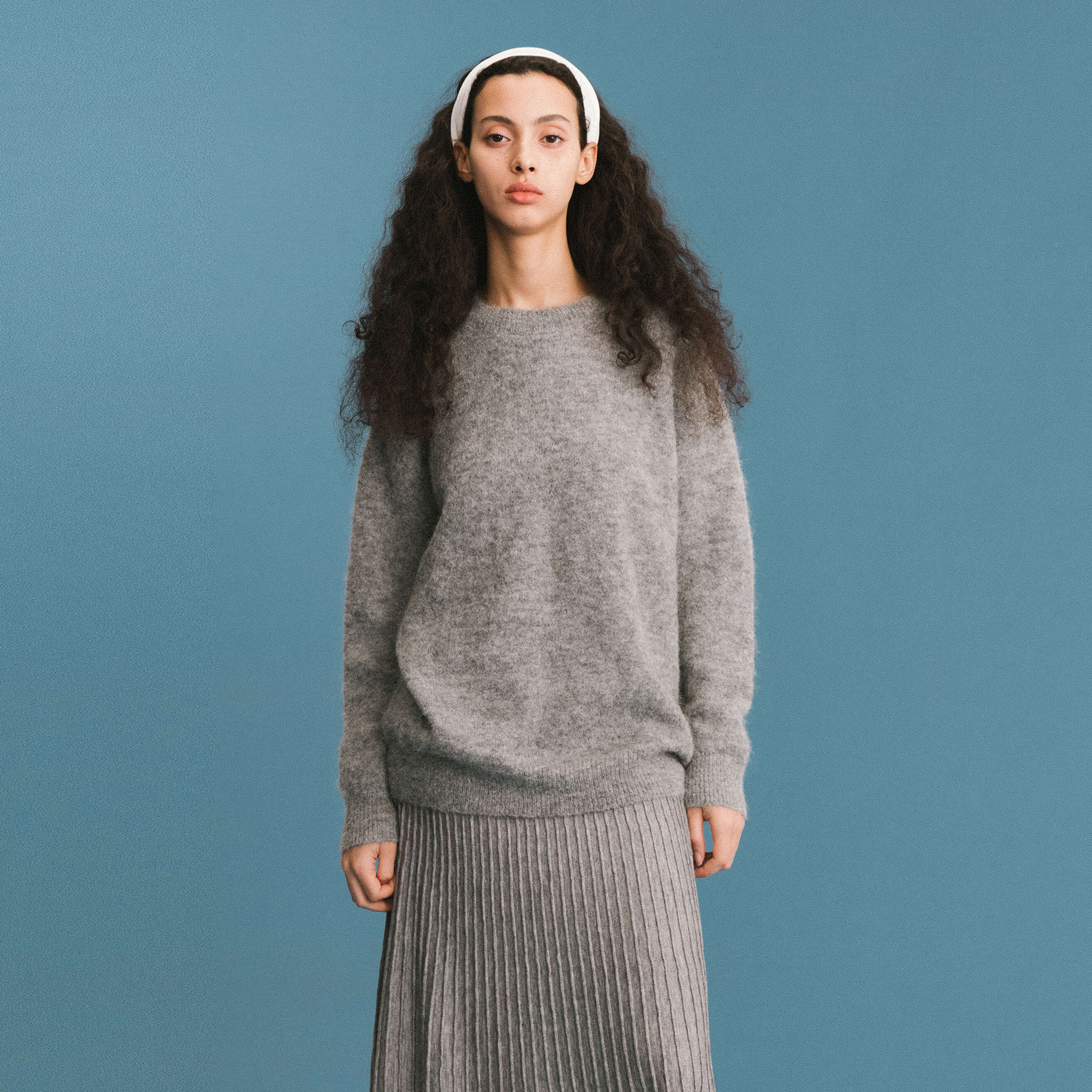 ONE BY CUBIC Brushed Alpaca Knitwear Jumper-10