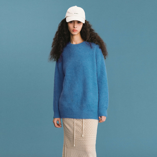 ONE BY CUBIC Brushed Alpaca Knitwear Jumper