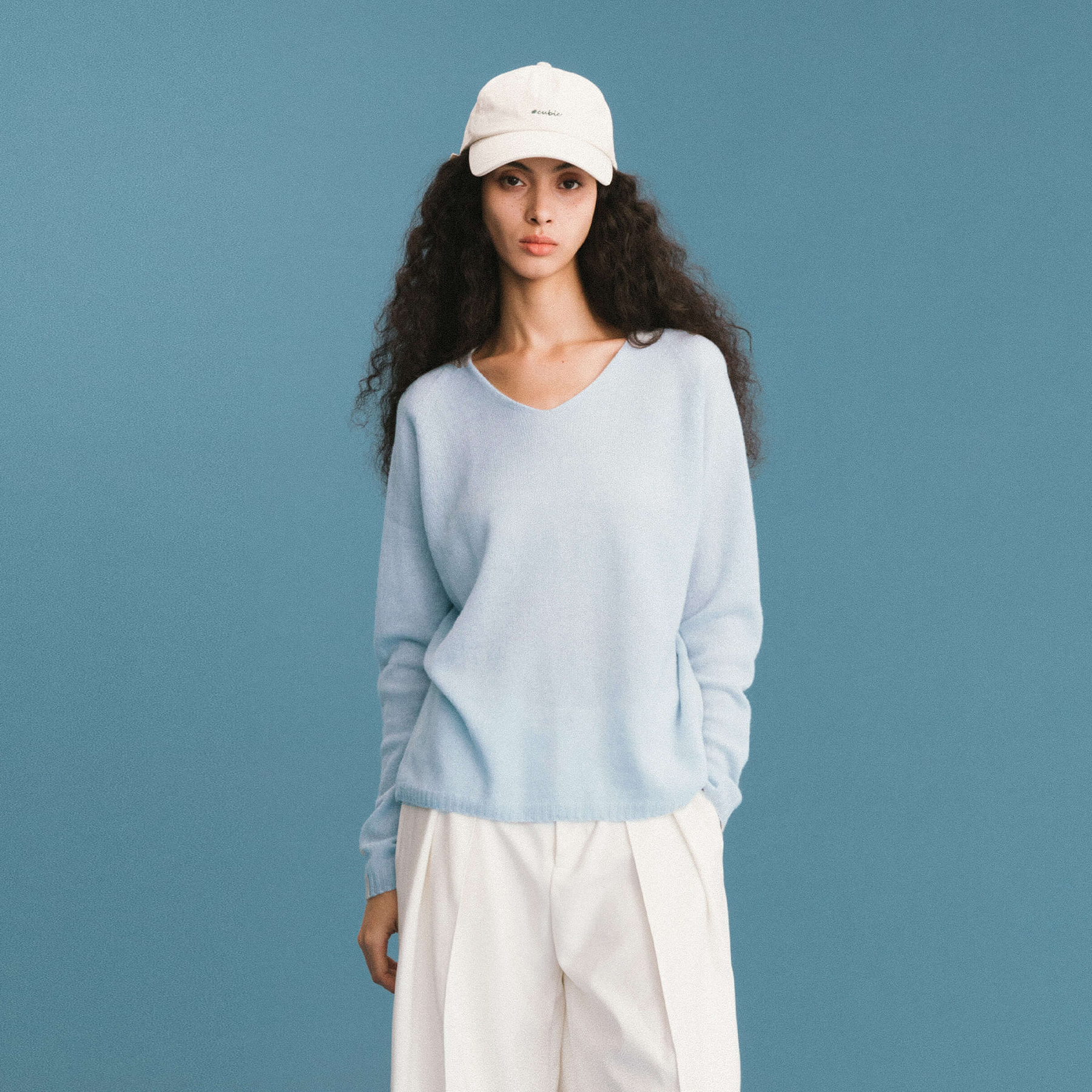ONE BY CUBIC Boxy 100% Sheep Wool Knitwear Jumper-21