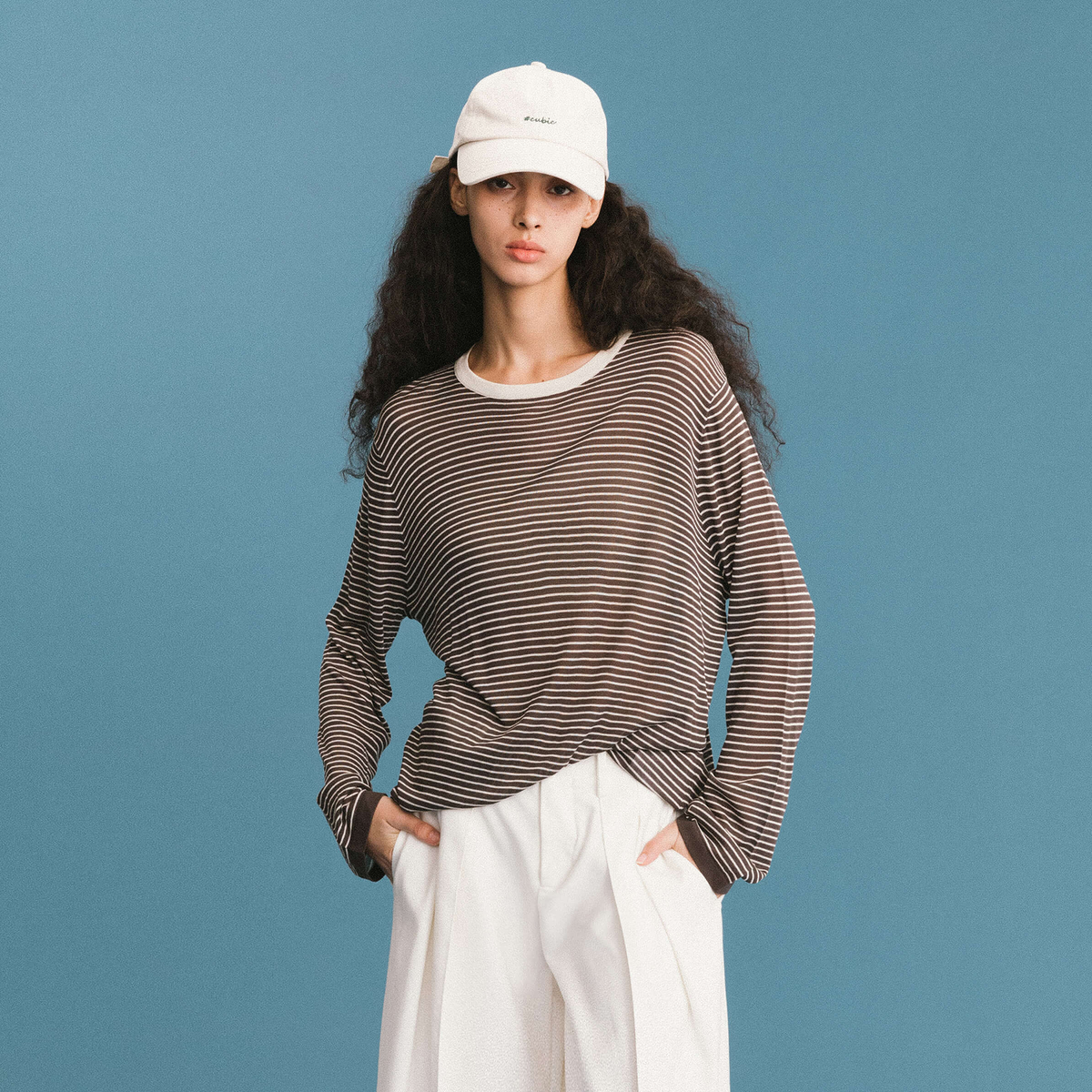 ONE BY CUBIC Thin Stripped Knitwear Jumper-3