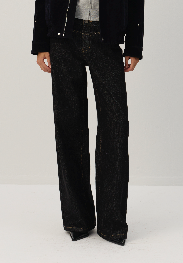 CUBIC High-Rise Wide-Leg Jean-1