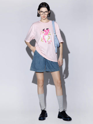 Stay Weird Oversized Printed T-Shirt