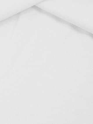 Shoulder Padded Short Sleeve Knot Cotton T-Shirt