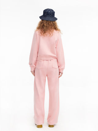 High Neck Zip Up Sweatshirt