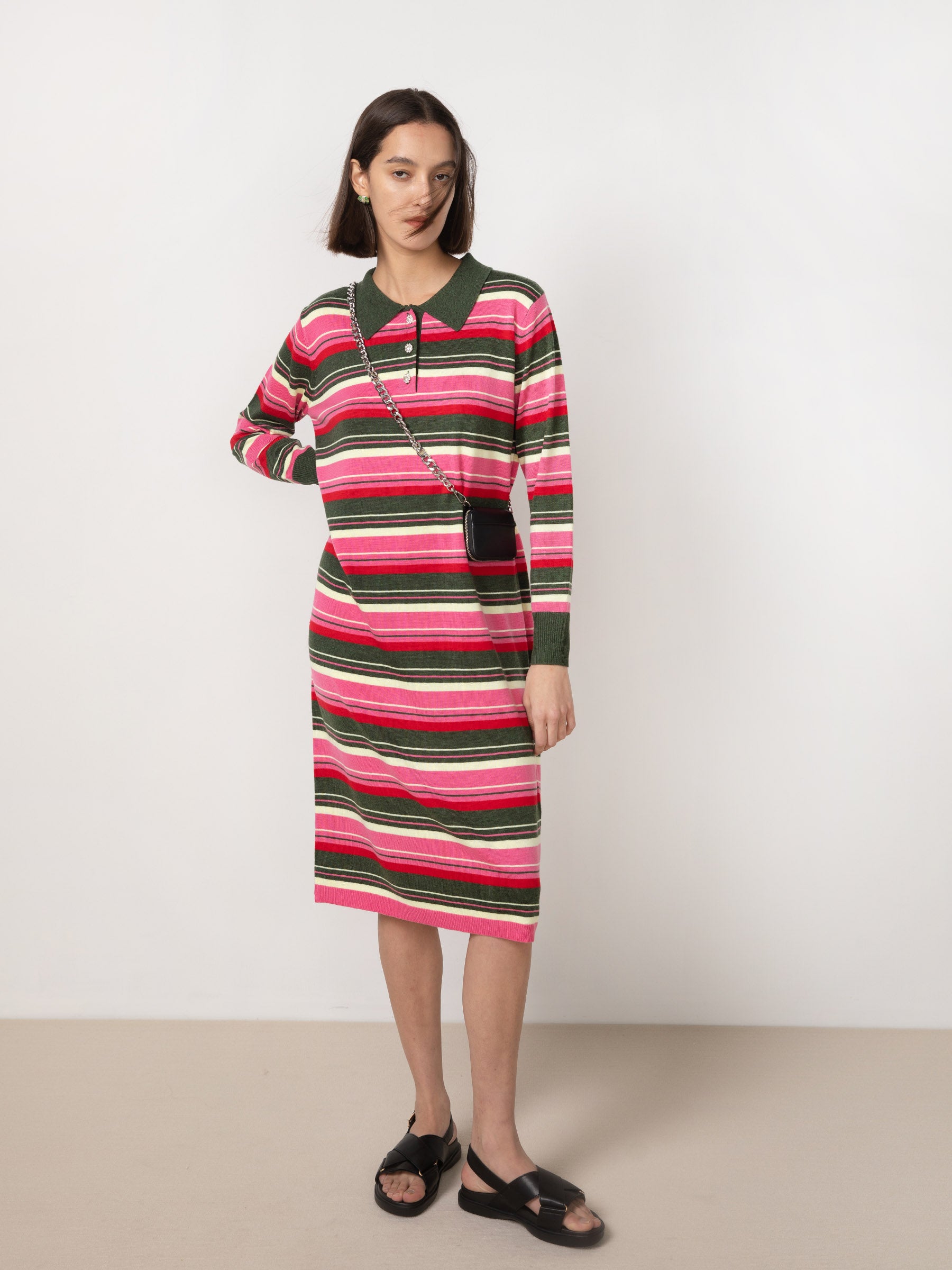 CUBIC Women's Polo Knit Dress