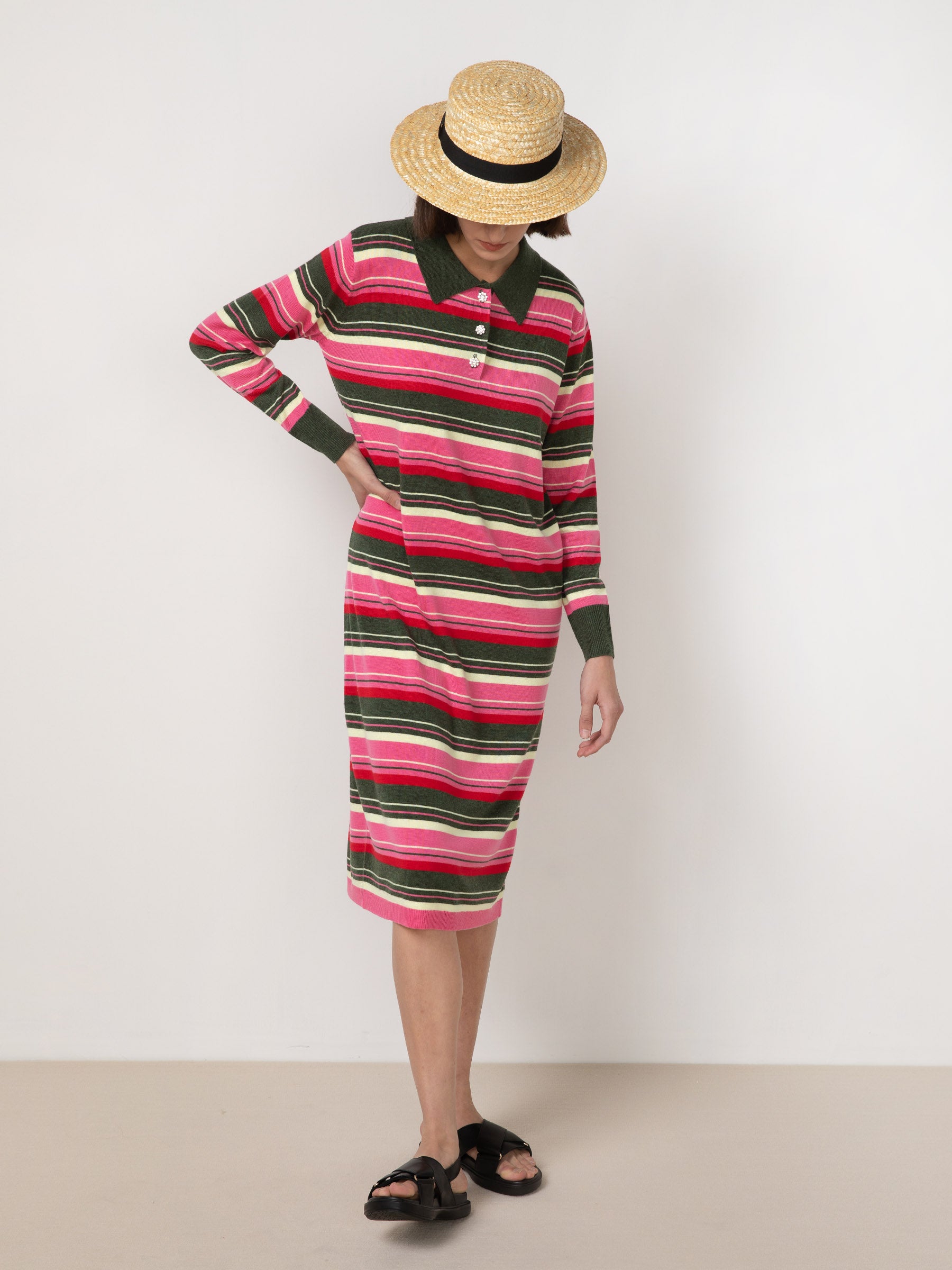 CUBIC Women's Polo Knit Dress