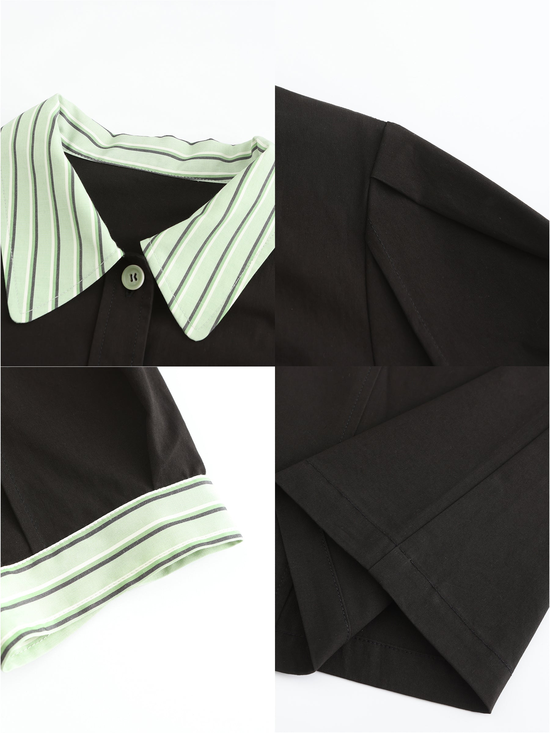 Short Puff Sleeve Midi Dress-8
